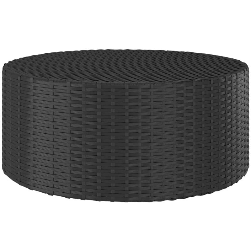 foto del prodotto tavolino da t nero 68x68x30 cm in polyrattan vidaxl