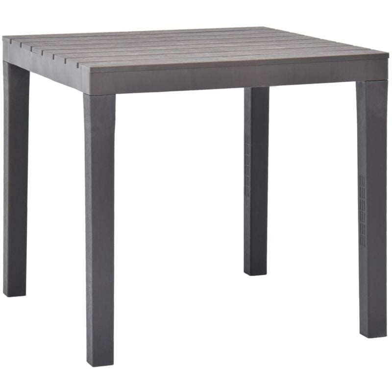foto del prodotto tavolino dalla robusta struttura da 78x78x72 cm in plastica vari colori colore grigio