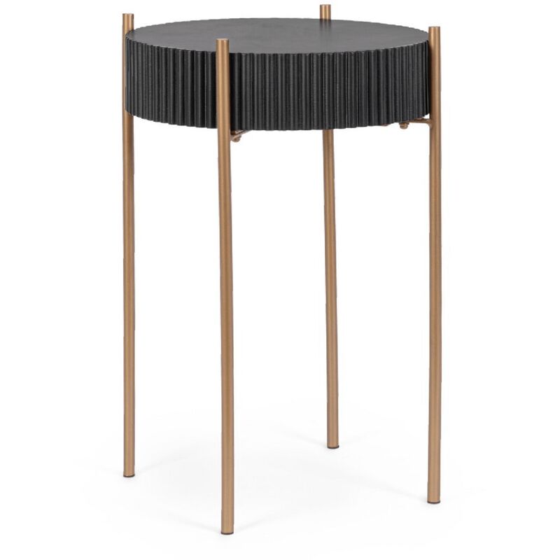 foto del prodotto tavolino darcy, piano in mdf verniciato, gambe in acciaio verniciate da assemblare 40.5 x 64.5 cm