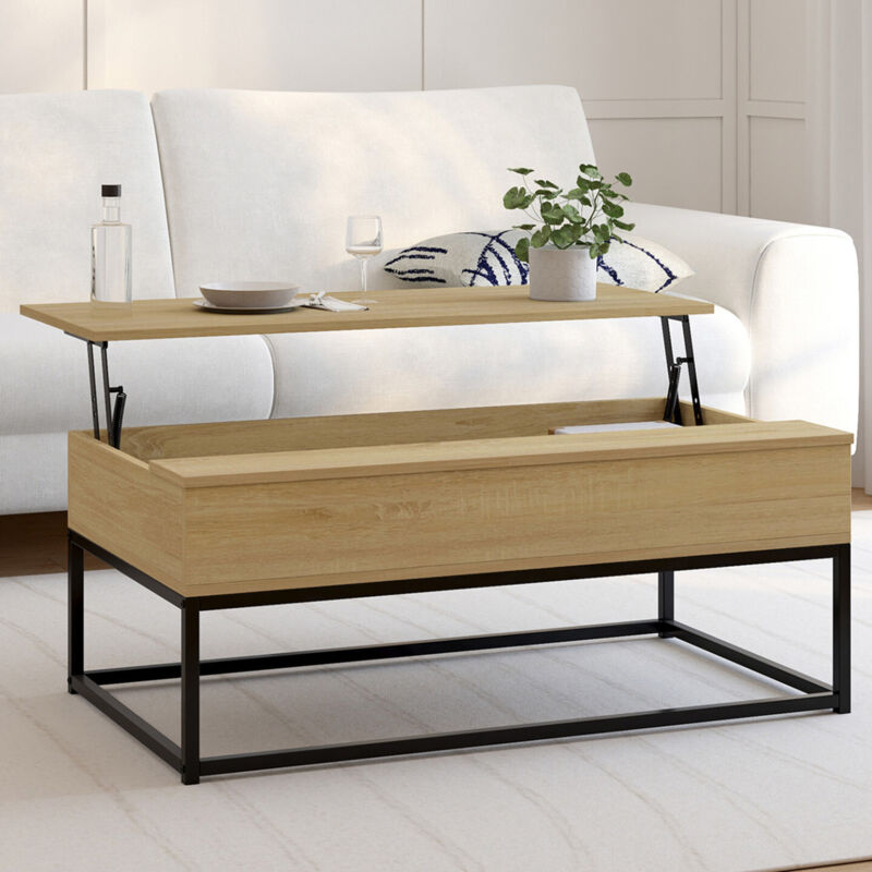 foto del prodotto tavolino detroit con piano sollevabile, design industriale