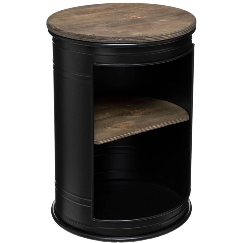 foto del prodotto tavolino diego in metallo nero d33,5cm atmosphera cr ateur d int rieur