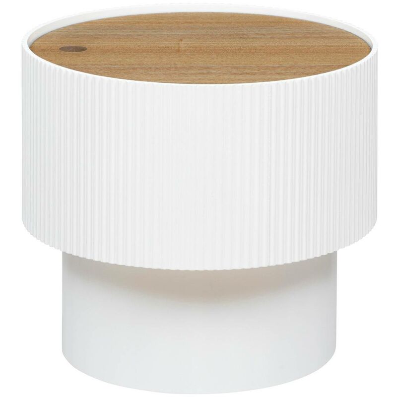 foto del prodotto tavolino enola in frassino impiallacciato d38,5 cm bianco atmosphera cr ateur d int rieur