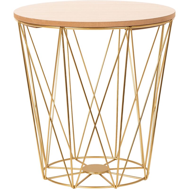 foto del prodotto tavolino in filo metallico tutumi sg94 929 l 0 gold