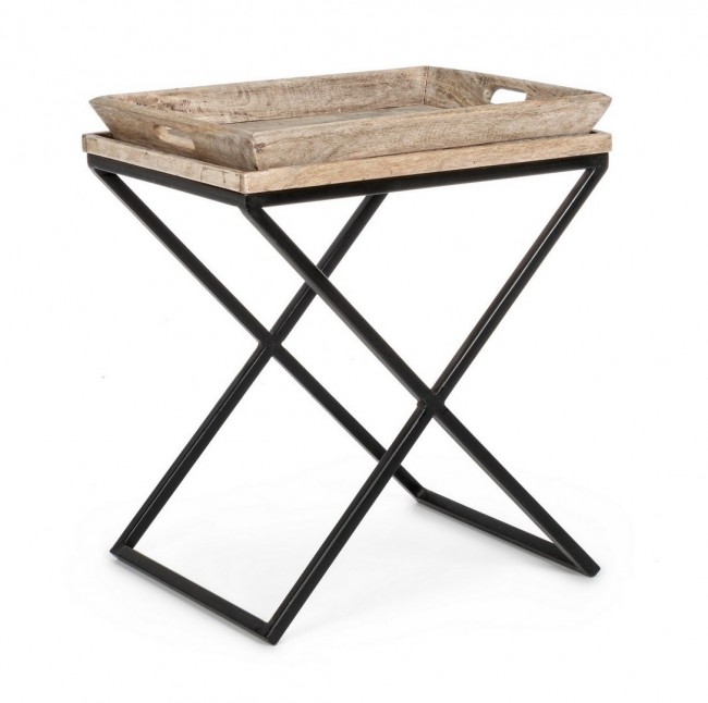 foto del prodotto tavolino in legno tray