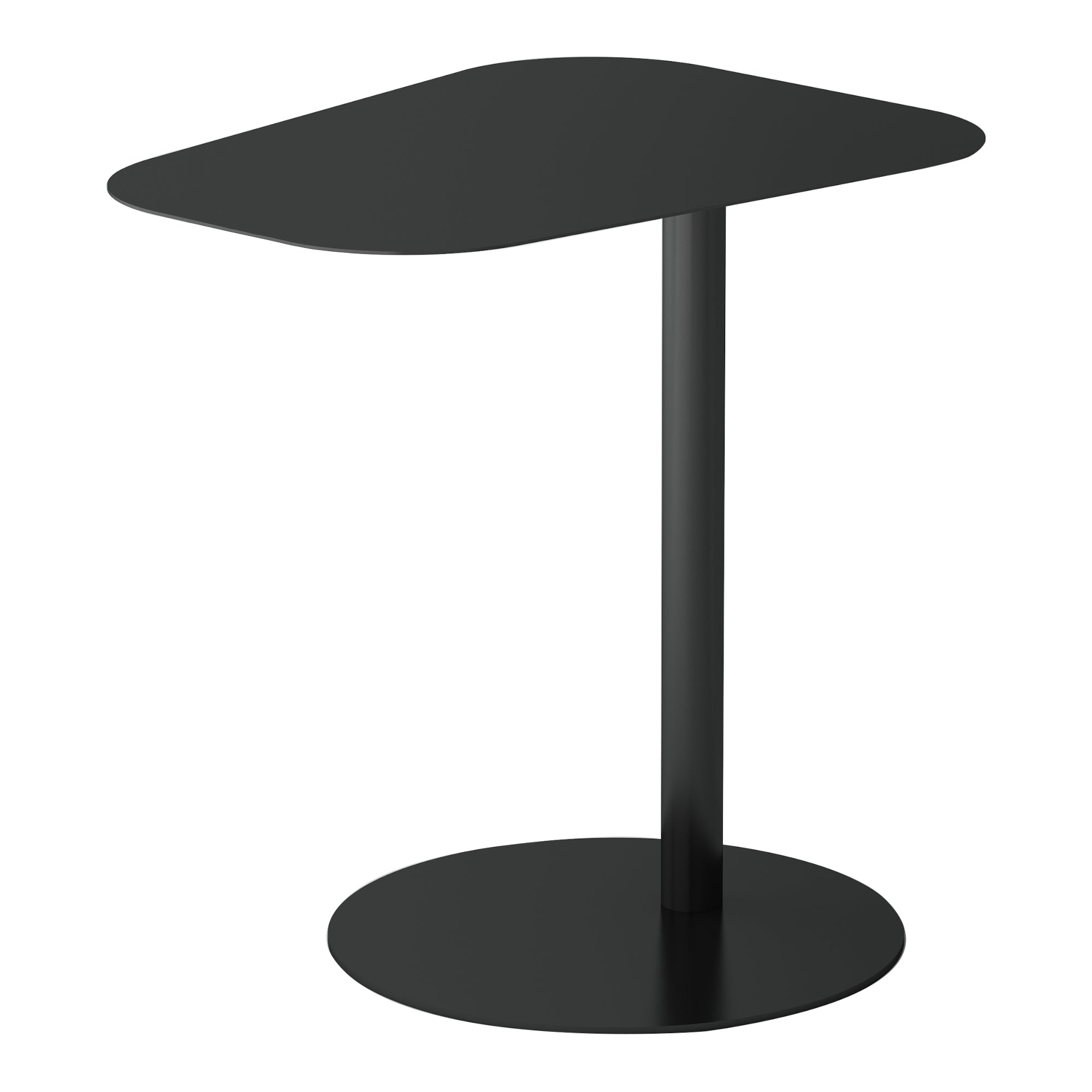 foto del prodotto tavolino in metallo 50 x 50 x 38 cm nero opaco 03 0008624