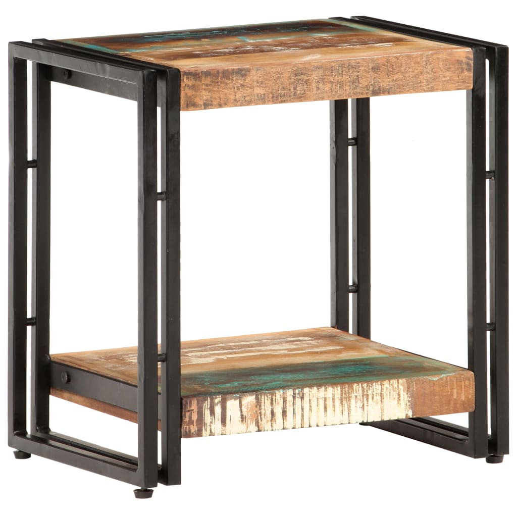 foto del prodotto tavolino laterale 40x30x40 cm in legno massello di recupero cod mxl 29799