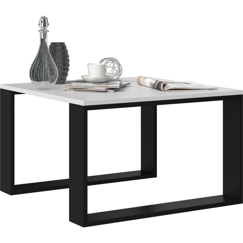 foto del prodotto tavolino moderno mini bianco nero