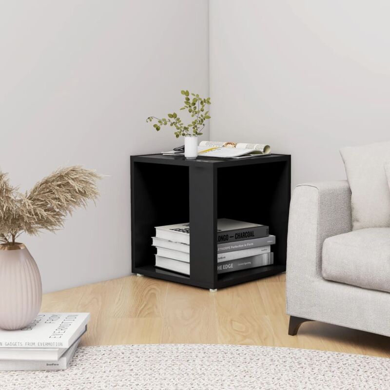 foto del prodotto tavolino nero 33x33x34,5 cm in truciolato vidaxl