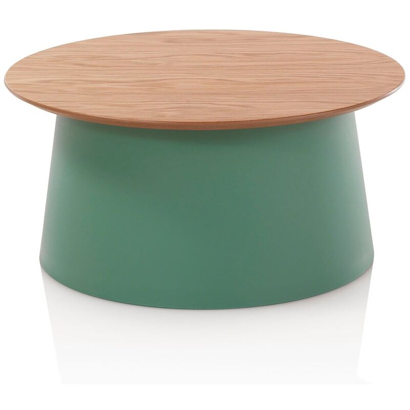 foto del prodotto tavolino nice b verde in polipropilene e legno verde