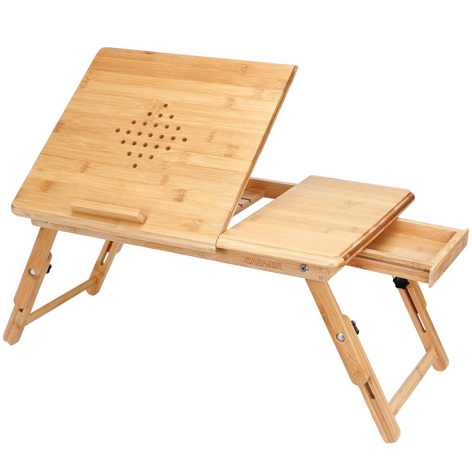 foto del prodotto tavolino per pc portatile in bamboo 55x35x20 28cm