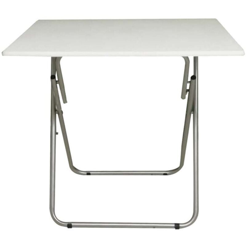 foto del prodotto tavolino pieghevole bianco 80 x 60 x 72 cm design pratico
