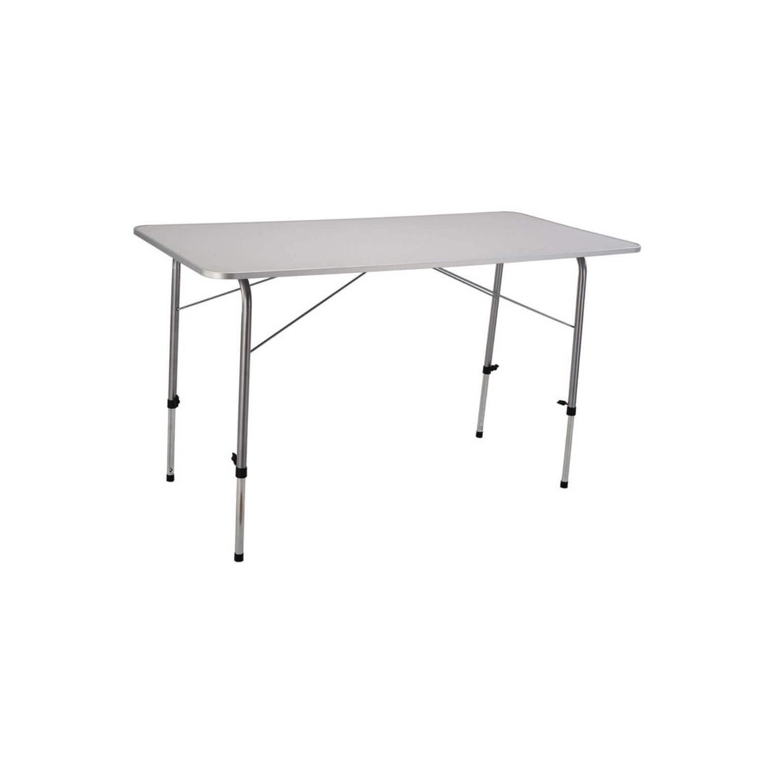 foto del prodotto tavolino pieghevole bianco regolabile in altezza in metallo 120x60cm mod.professional