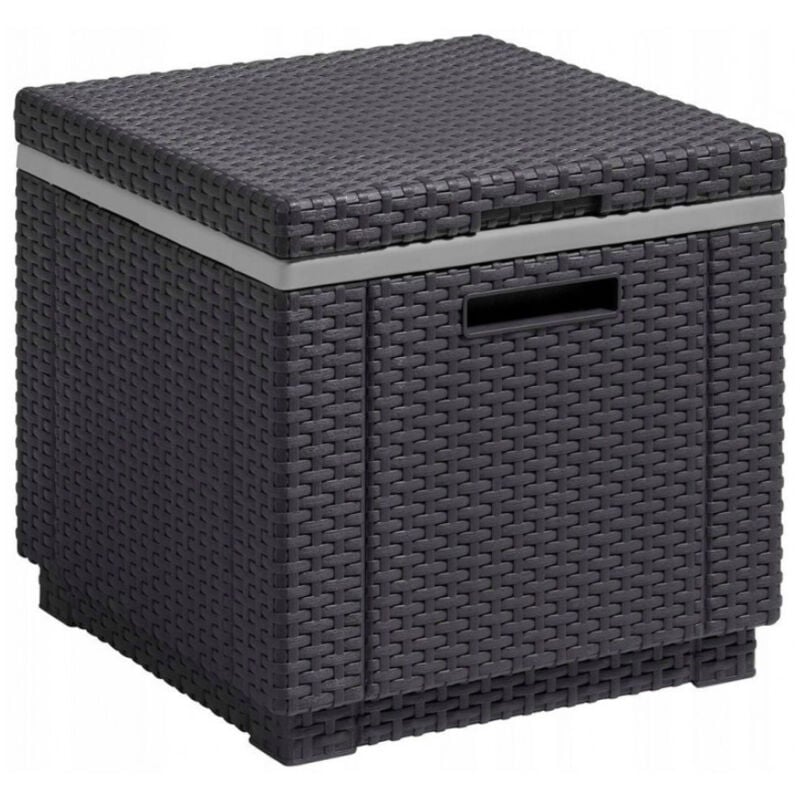 foto del prodotto tavolino portaghiaccio da giardino 55x55x39 cm in resina keter ice cube antracite