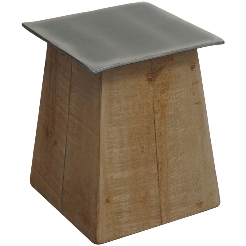 foto del prodotto tavolino portapiante design industriale in legno e mdf 45 x 36 x 36 cm 040008500