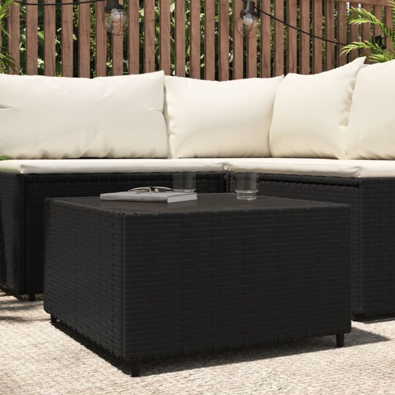 foto del prodotto tavolino quadrato da giardino 50x50x30cm in polyrattan vidaxl