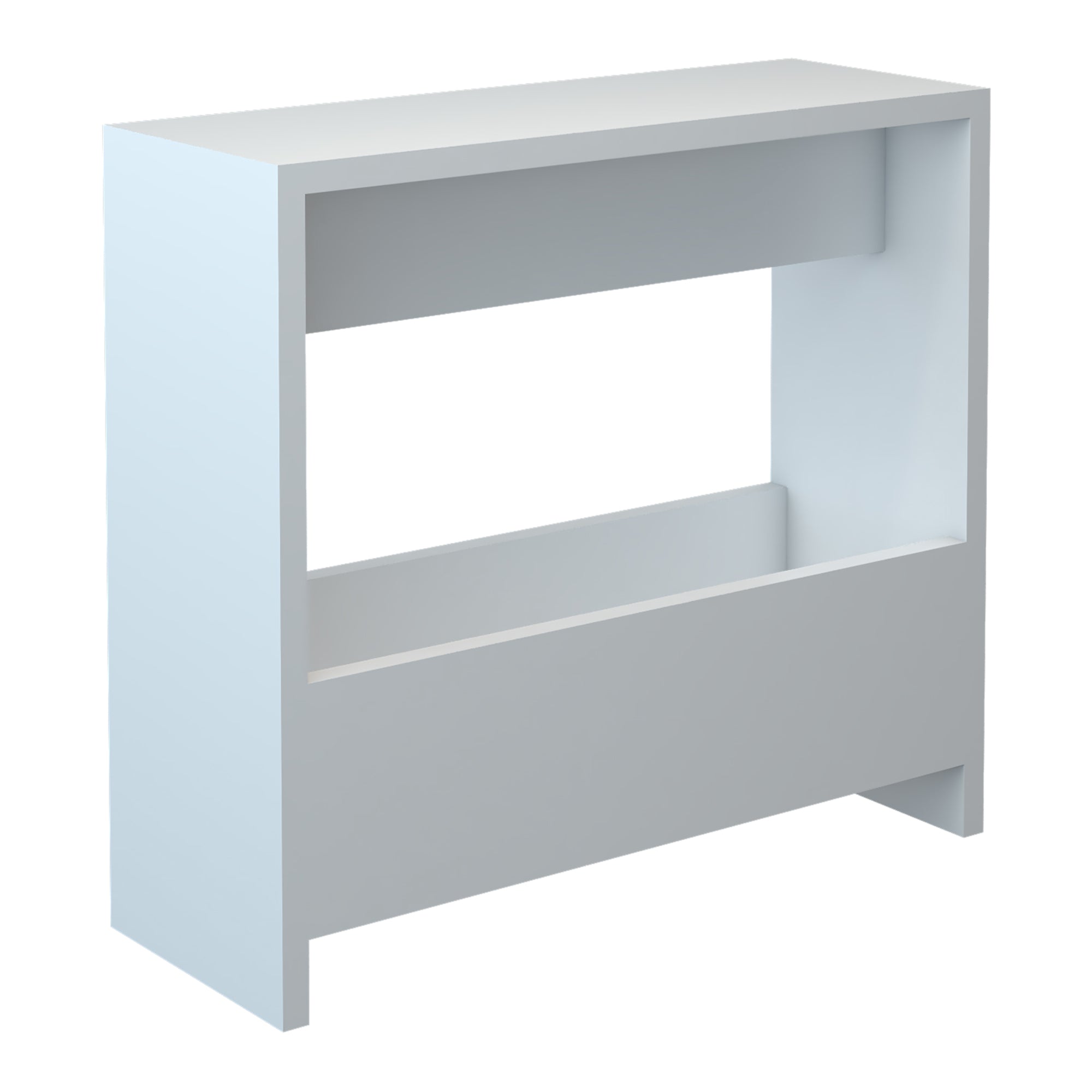foto del prodotto tavolino rettangolare con portariviste 60 x 55 x 20 cm bianco 03 0008637