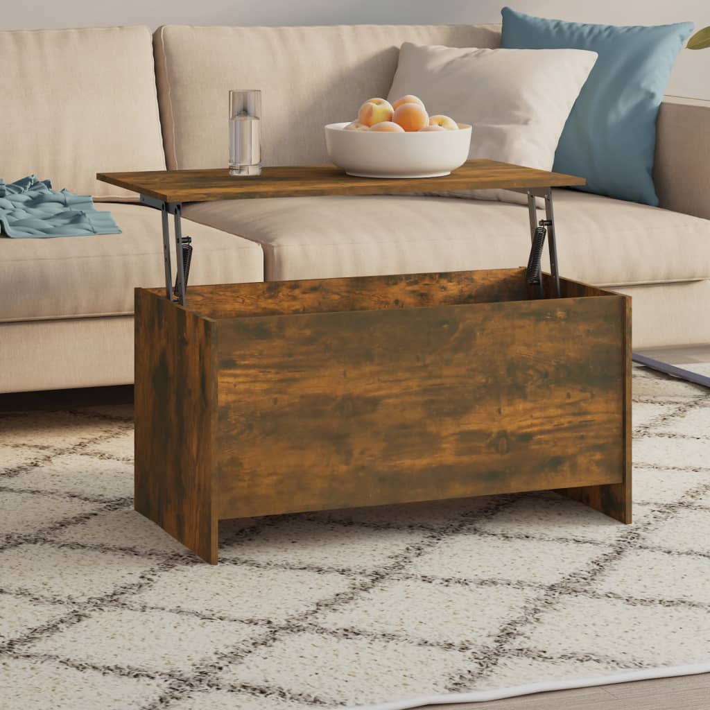 foto del prodotto tavolino rovere fumo 102x55,5x52,5 cm in legno multistrato cod mxl 20006