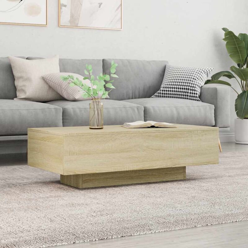 foto del prodotto tavolino rovere sonoma 100x49,5x31 cm in legno multistrato vidaxl