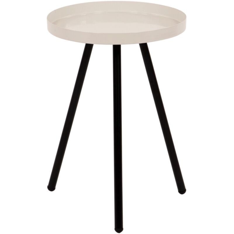 foto del prodotto tavolino salotto ""dalton"" crema, ø30 cm