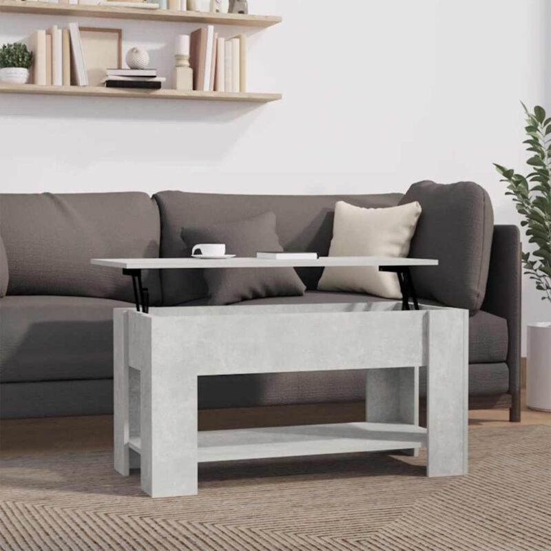 foto del prodotto tavolino salotto grigio cemento 101x49x52 cm legno multistrato vidaxl