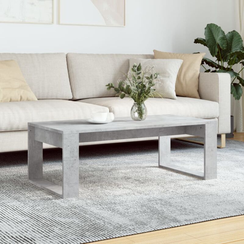 foto del prodotto tavolino salotto grigio cemento 102x50x35 cm legno multistrato vidaxl