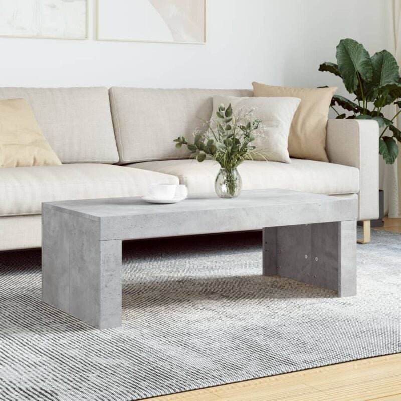 foto del prodotto tavolino salotto grigio cemento 102x50x36 cm legno multistrato vidaxl