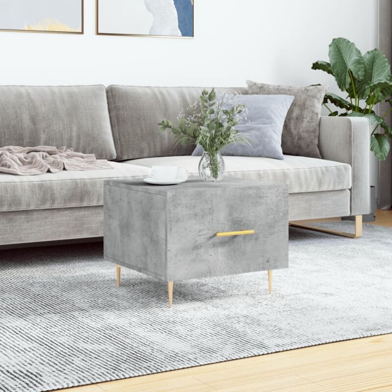 foto del prodotto tavolino salotto grigio cemento 50x50x40 cm legno multistrato vidaxl