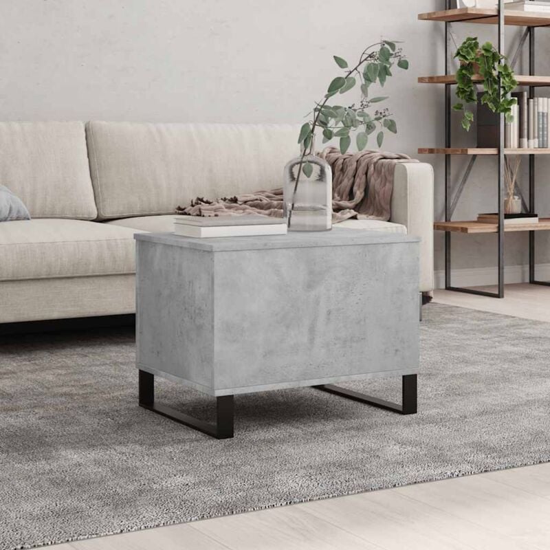 foto del prodotto tavolino salotto grigio cemento 60x44,5x45 cm legno multistrato vidaxl