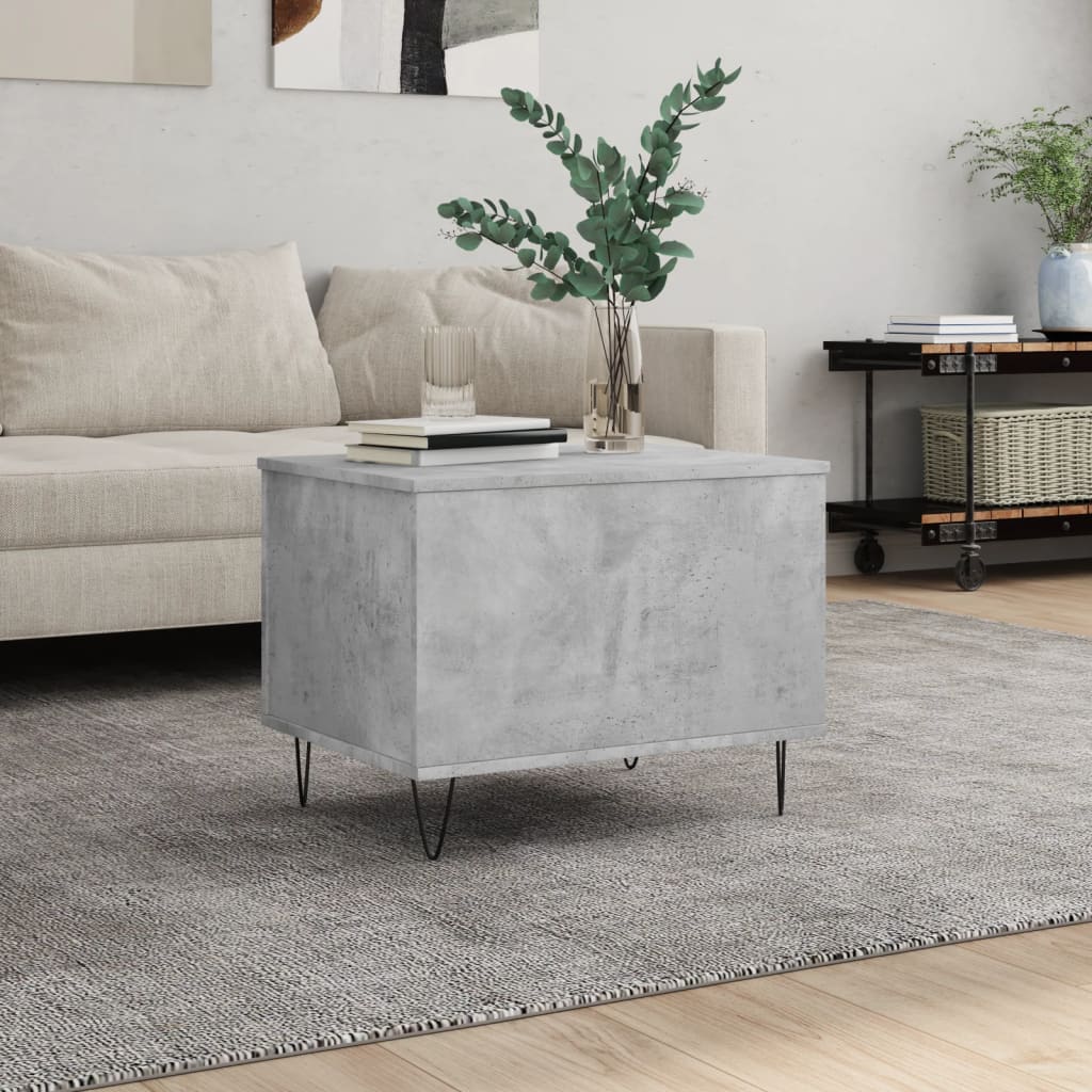 foto del prodotto tavolino salotto grigio cemento 60x44,5x45 cm legno multistratocod mxl 126726