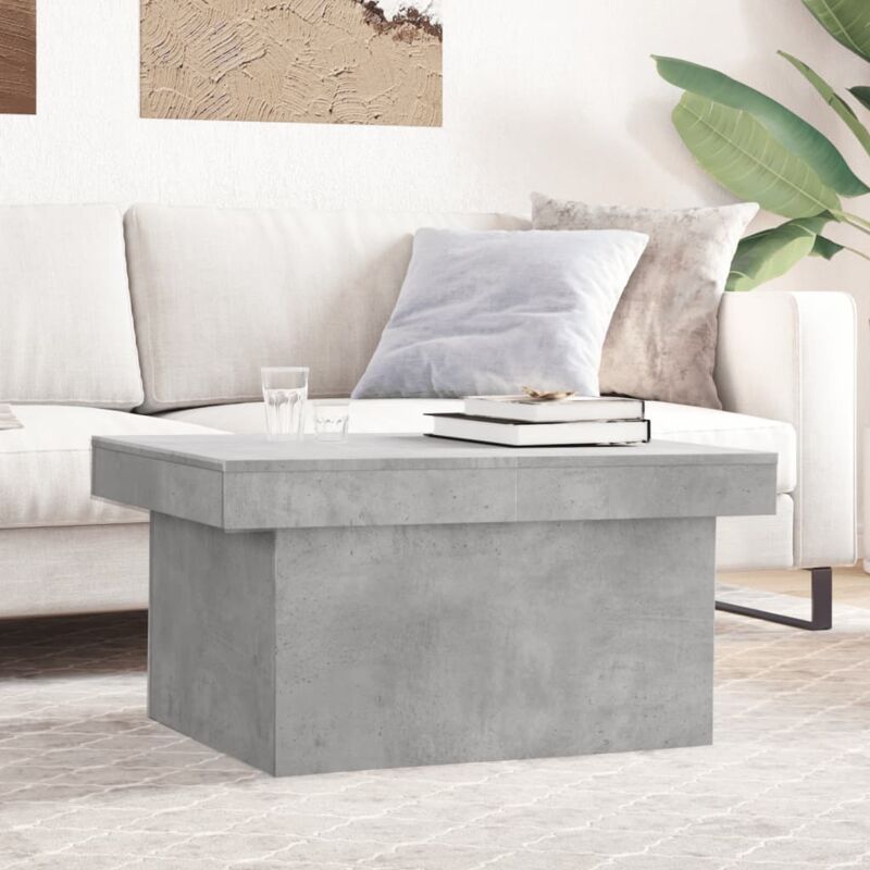 foto del prodotto tavolino salotto grigio cemento 80x55x40 cm legno multistrato vidaxl