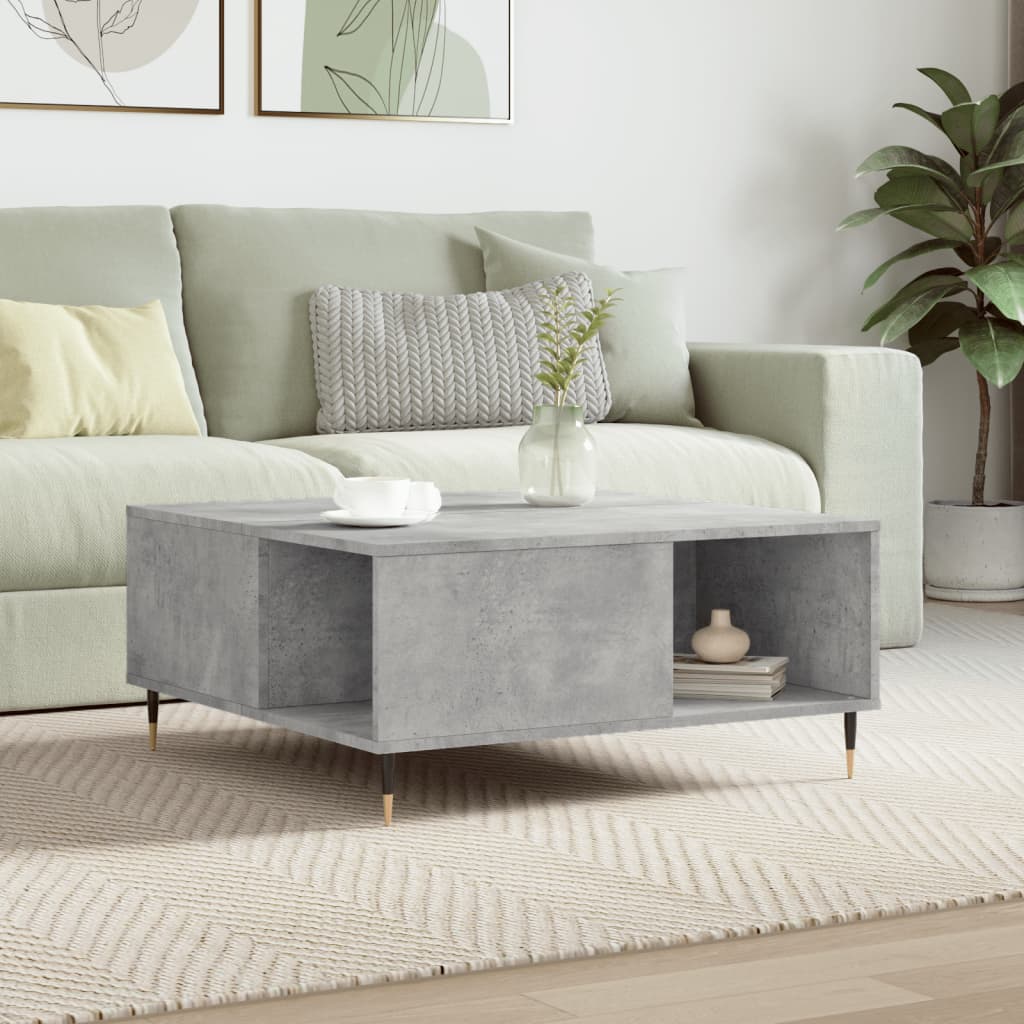 foto del prodotto tavolino salotto grigio cemento 80x80x36,5 cm legno multistratocod mxl 80113