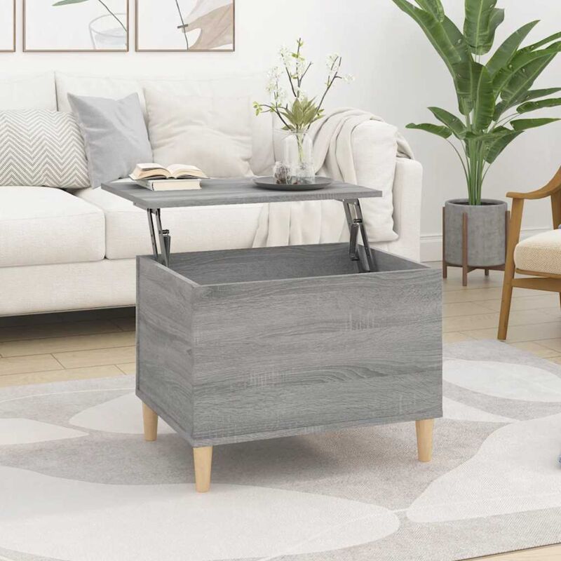 foto del prodotto tavolino salotto grigio sonoma 60x44,5x45 cm legno multistrato vidaxl