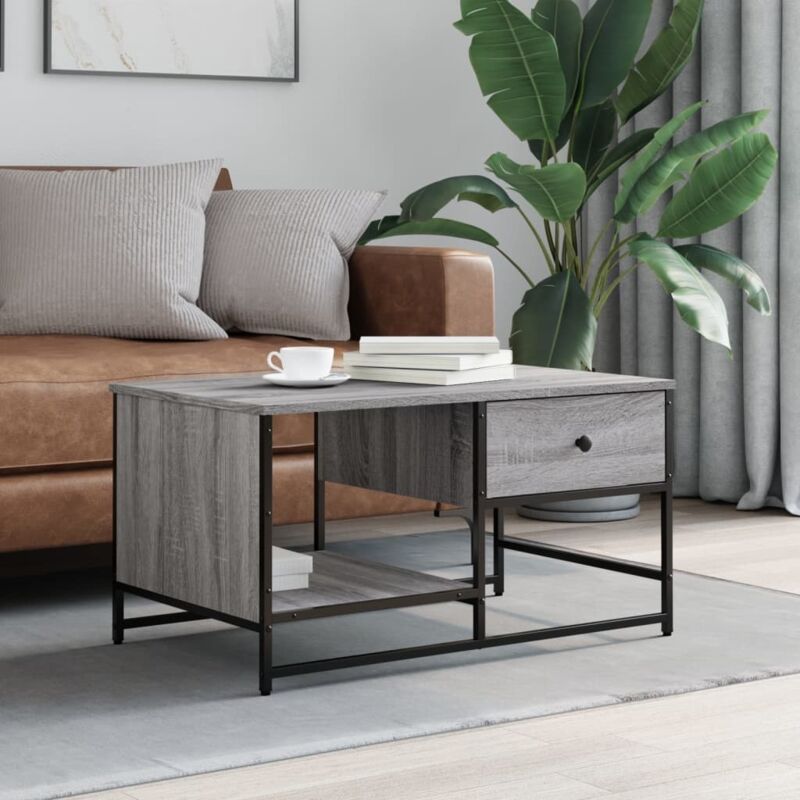 foto del prodotto tavolino salotto grigio sonoma 85,5x51x45 cm legno multistrato vidaxl