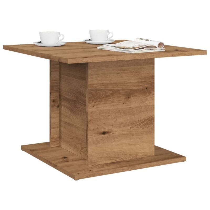 foto del prodotto tavolino salotto rovere artigianale 55,5x55,5x40 cm truciolato vidaxl