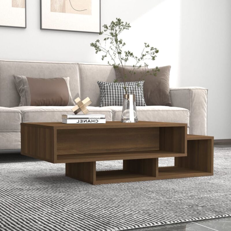 foto del prodotto tavolino salotto rovere marrone 105x55x32 cm legno multistrato vidaxl