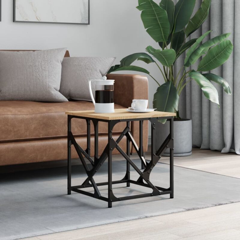 foto del prodotto tavolino salotto rovere sonoma 45x45x47,5 cm legno multistrato vidaxl