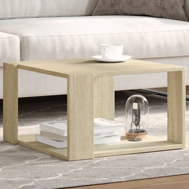 foto del prodotto tavolino salotto rovere sonoma 51,5x51,5x30cm legno multistrato vidaxl