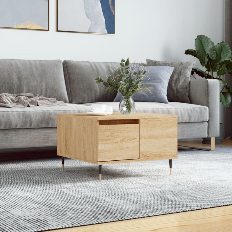 foto del prodotto tavolino salotto rovere sonoma 55x55x36,5 cm legno multistrato vidaxl