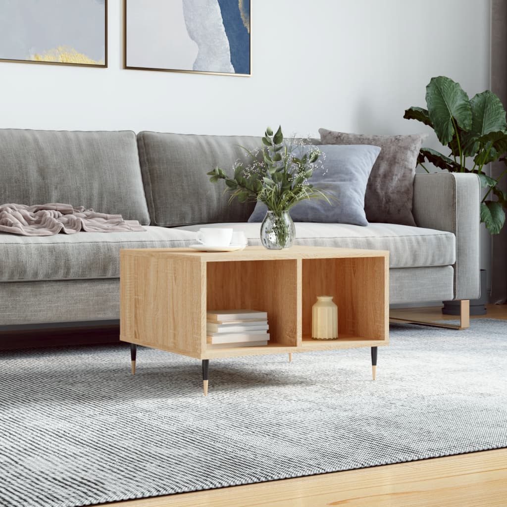 foto del prodotto tavolino salotto rovere sonoma 60x50x36,5 cm legno multistratocod mxl 70793