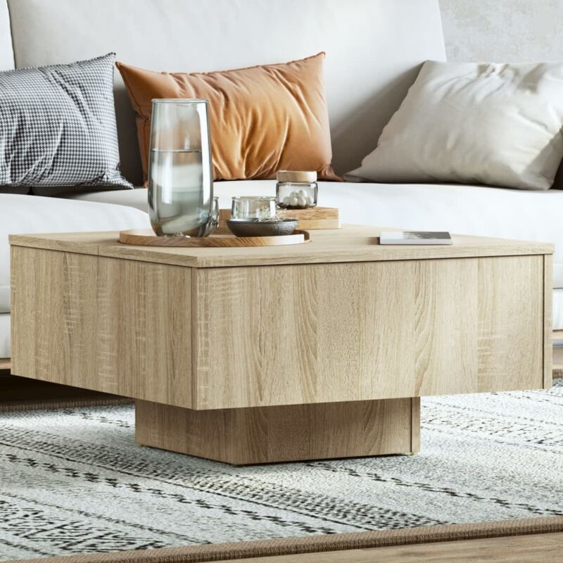 foto del prodotto tavolino salotto rovere sonoma 60x60x31,5 cm legno multistrato vidaxl