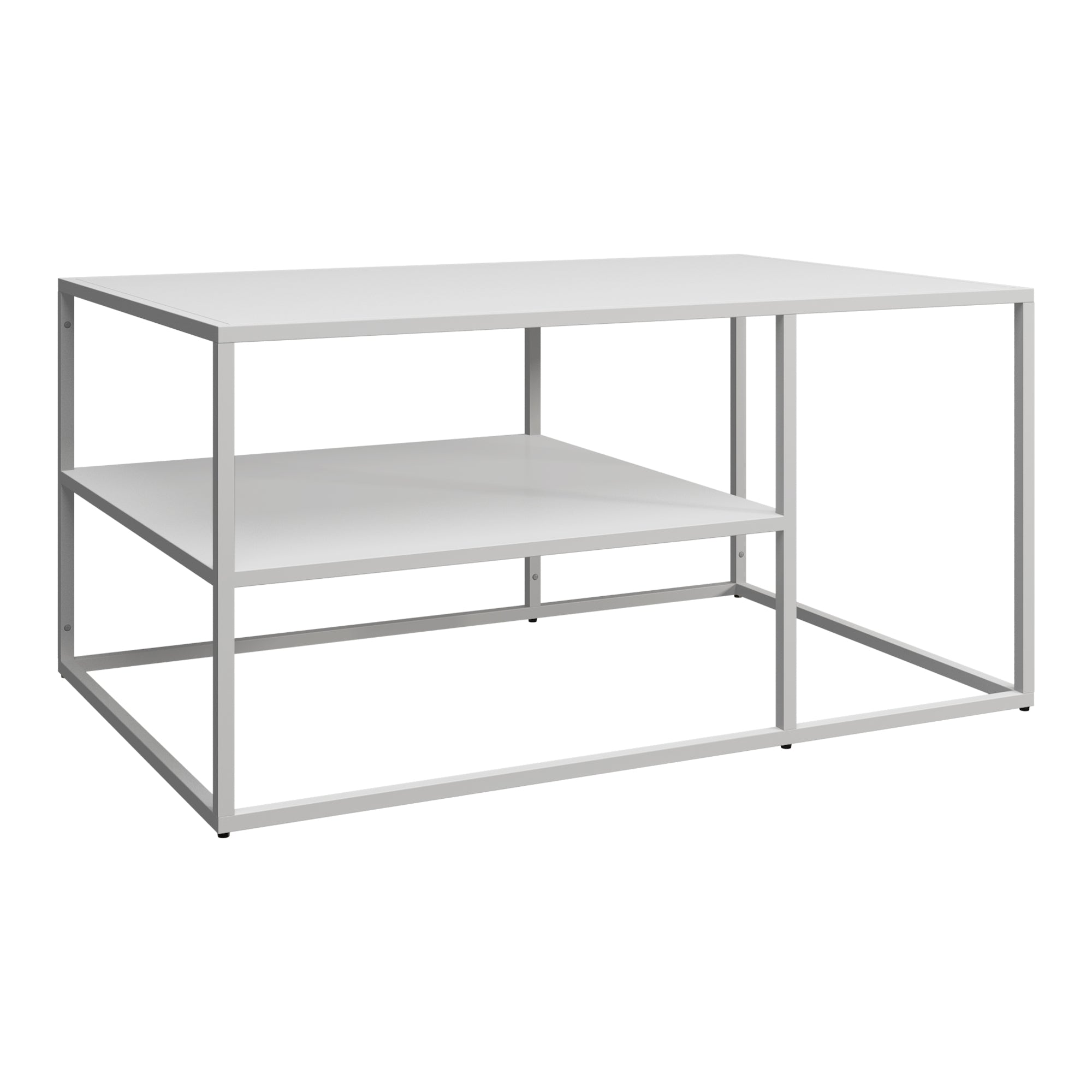 foto del prodotto tavolino solund da salotto rettangolare 45 x 90 x 60 cm bianco 03 0008513