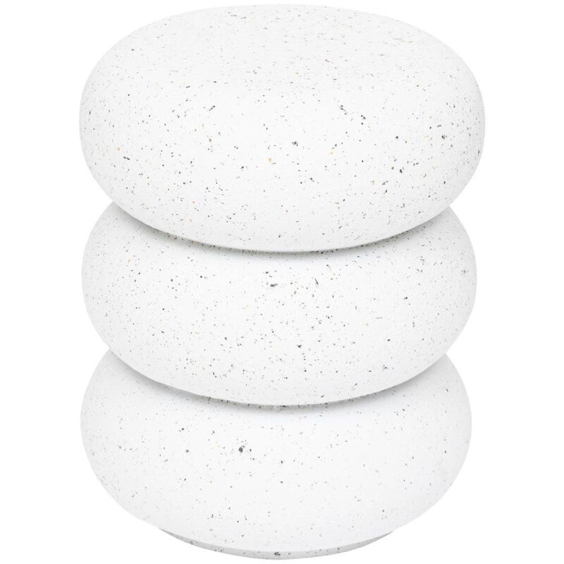foto del prodotto tavolino stoneto bianco 43x35x35cm atmosphera cr ateur d int rieur