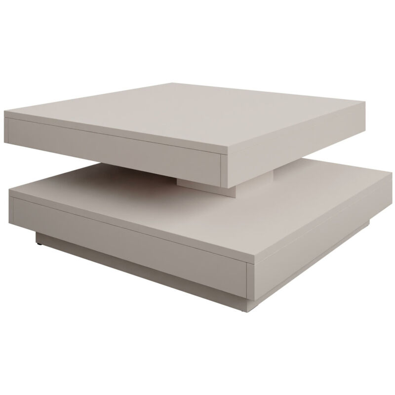 foto del prodotto tavolino trasformabile comfivo 385, cachemire, 34x70x70cm, diametro 0, truciolare laminato, angolare