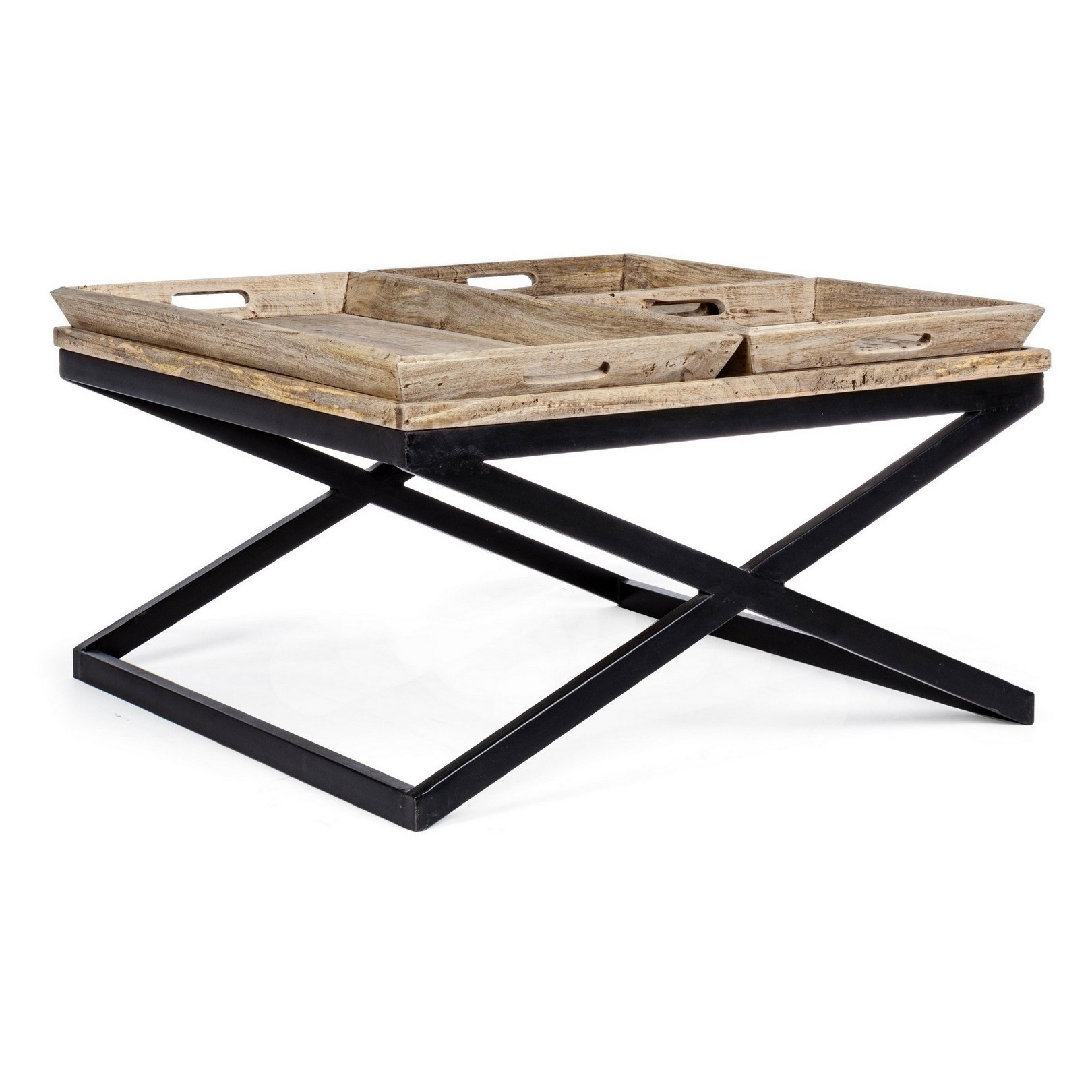 foto del prodotto tavolino tray con vassoio 90x90 cm