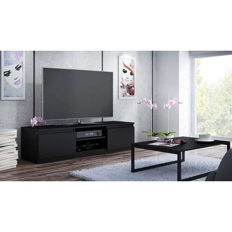 foto del prodotto tavolino tv malwa 140 nero