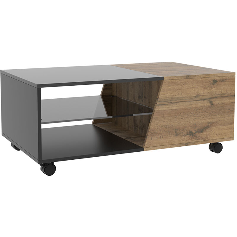 foto del prodotto tavolino yukon, legno, 100 x 40 cm vicco