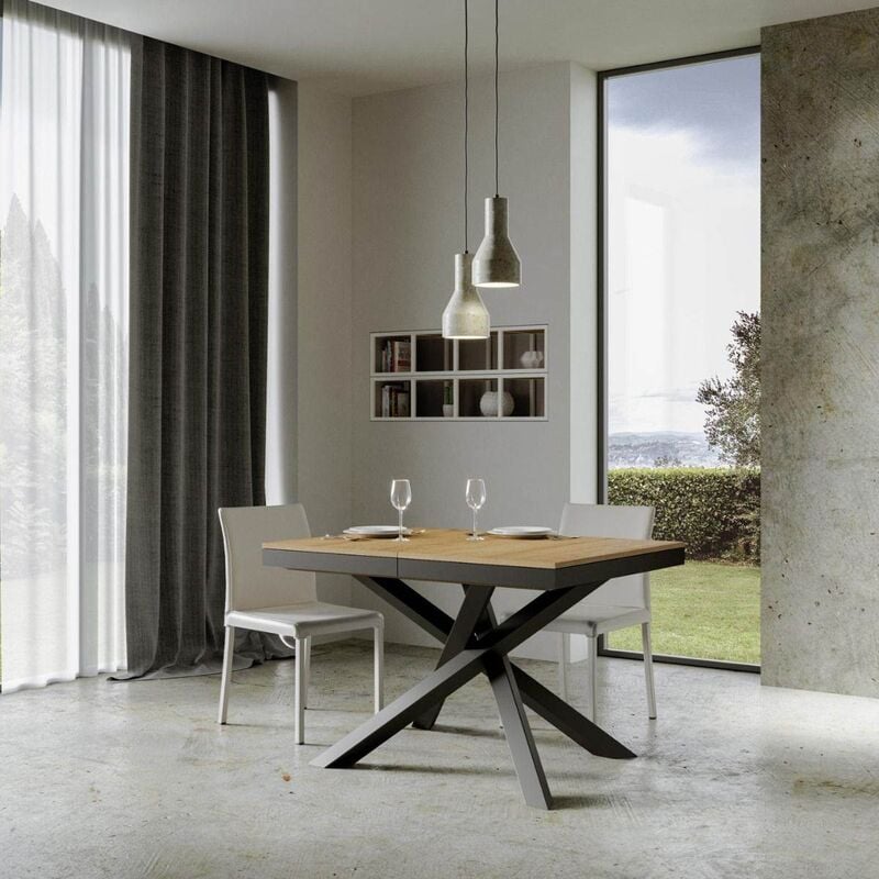foto del prodotto tavolo 90x120 volantis evolution quercia natura allungabile a 224 cm