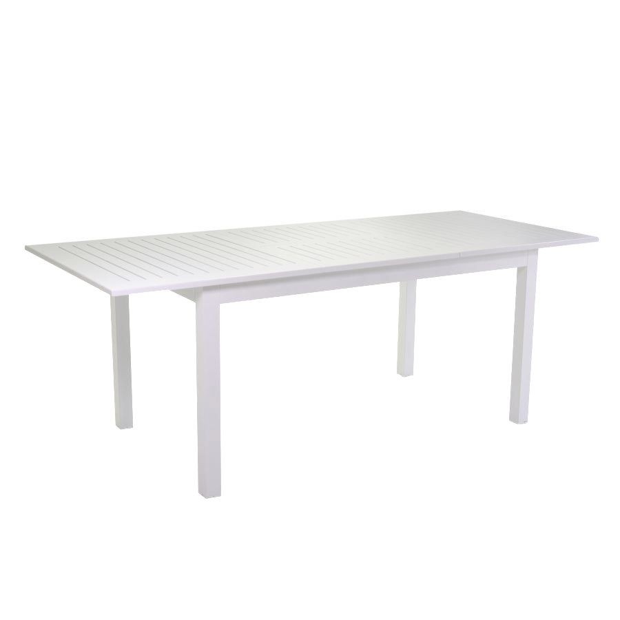foto del prodotto tavolo alluminio bianco allungabile cm150 210x90h73