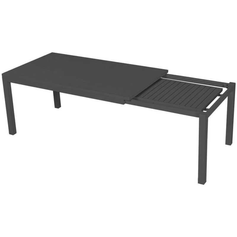 foto del prodotto tavolo alluminio boston allungabile antracite rettangolare cm 160 220x90h76