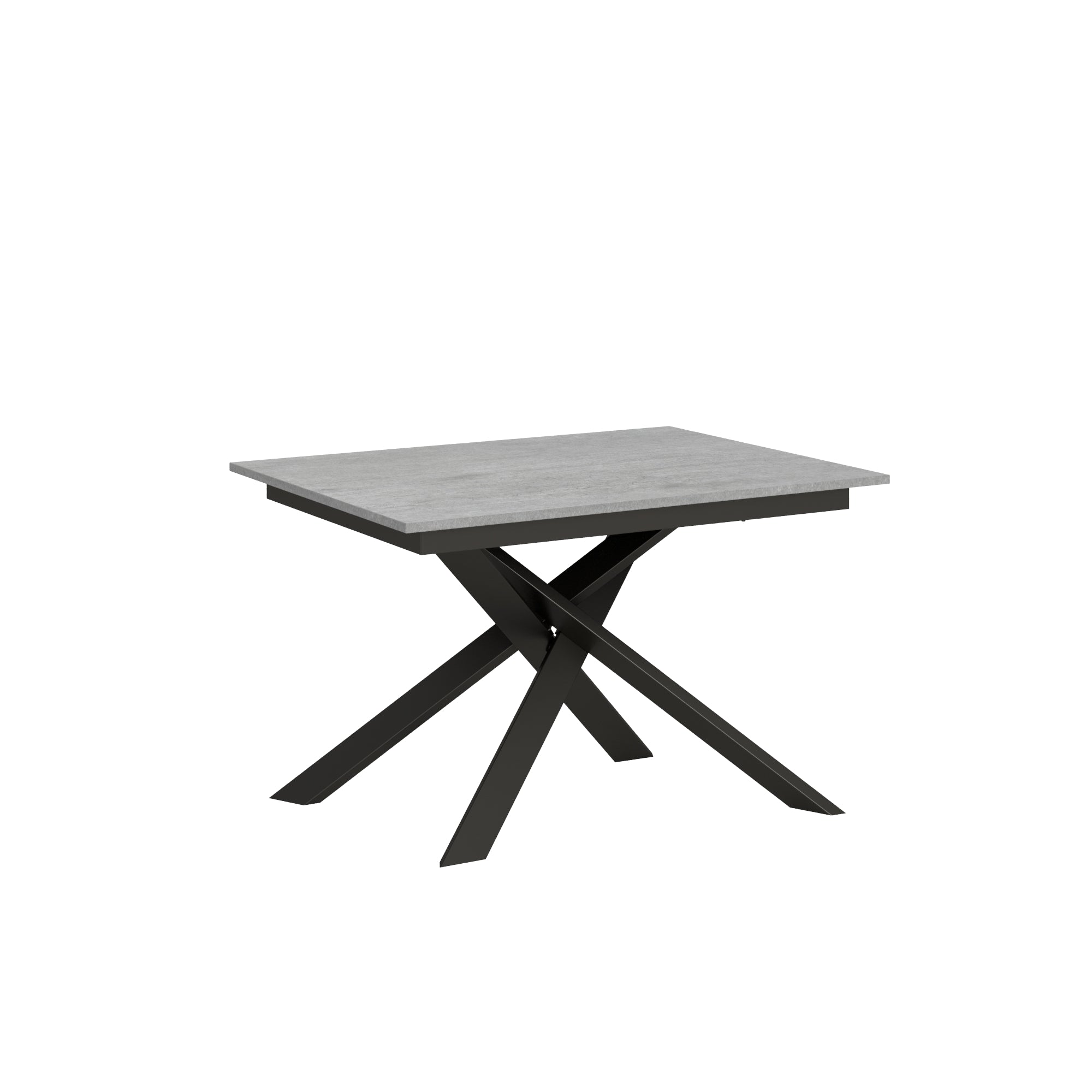 foto del prodotto tavolo allungabile 120-180x90x74 cm ganty piano cemento bordo in tinta